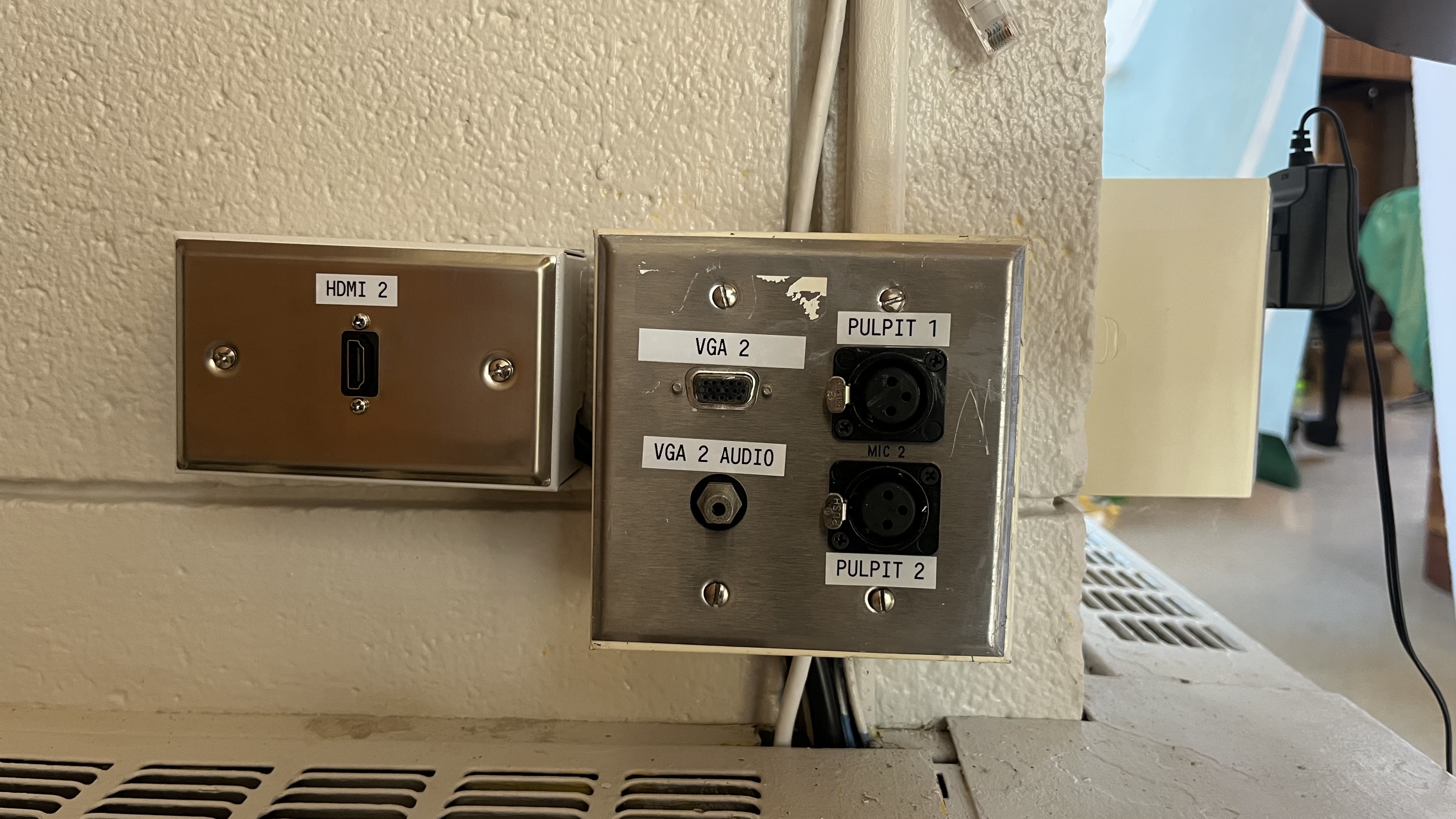 Pulpit Input Plugs